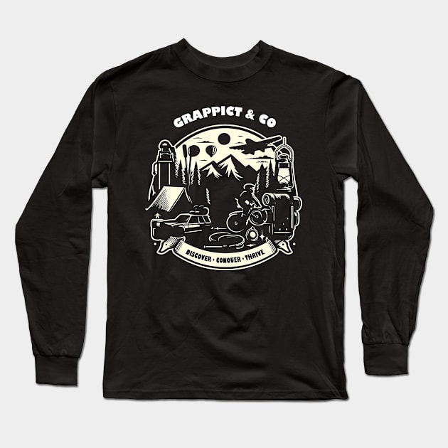 Outdoor adventure activity Long Sleeve T-Shirt by grappict